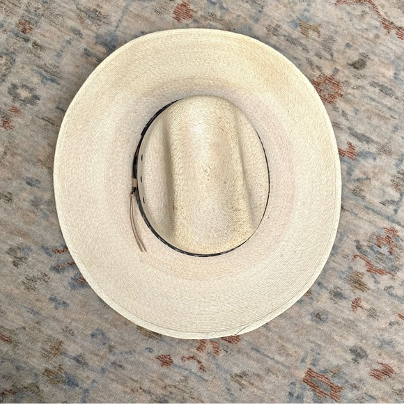Texas Hat Co 30 Star Straw Hat Sz 7 1/8 - Picture 7 of 11